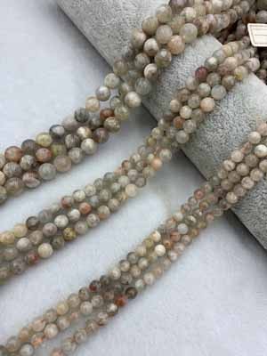 Arusha Smooth Beads 5mm, 6mm, 8mm, Semi-Finished Long Chain 38cm