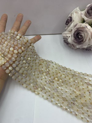 Agate Lucky Tongtong 8mm Long Chain, 38cm