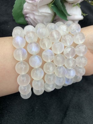 Blue Moonstone Bracelet 10–12mm