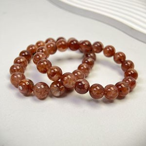 Deep Pigeon Blood Red Phantom Quartz Bracelet