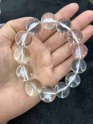 White Crystal Bracelet 16mm