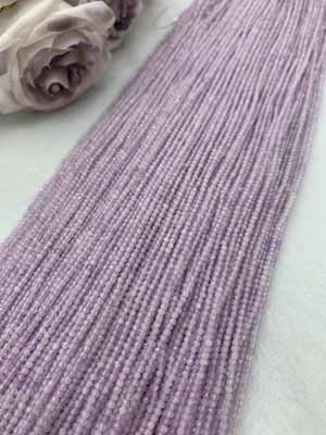 Purple Jade Faceted Beads 2mm, 3mm, 4mm, 38cm Long Chain