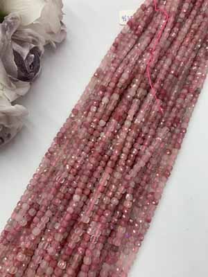 Sakura Rain Cube Beads 4×4mm Long Chain, 38cm
