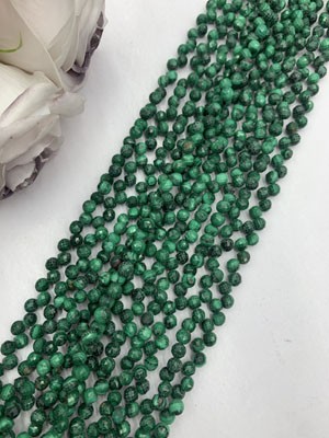 Malachite 6mm Water-drop Shaped Long Chain 38cm