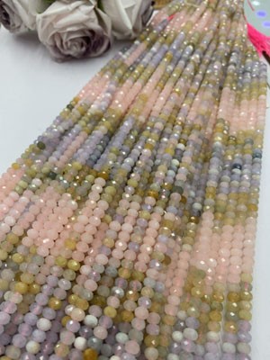 Morganite Gradient Long Strand 38cm