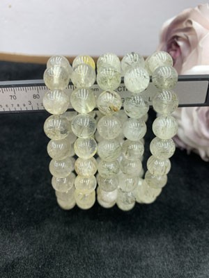 Green Rutilated Quartz Bracelet 10mm
