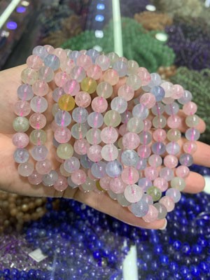 Morganite 8mm Bracelet