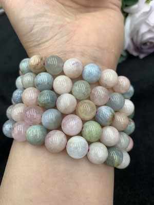 Morganite Bracelet 10mm