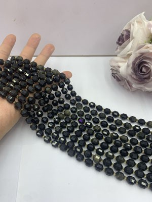 Golden Obsidian Lulutong 10mm, Long Chain 38cm