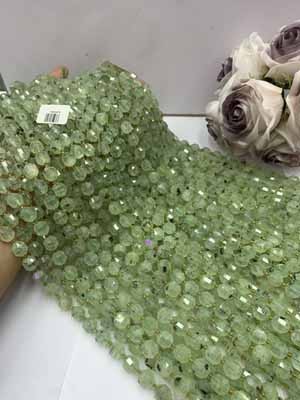 Prehnite Lulutong Beads 10mm, 38cm long strand