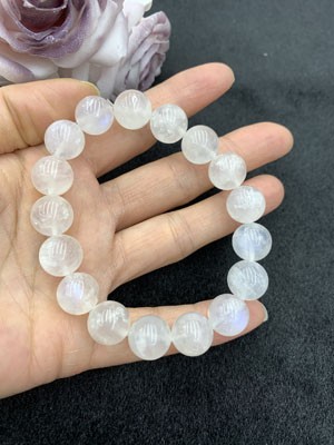 Blue Moonstone Bracelet 8mm