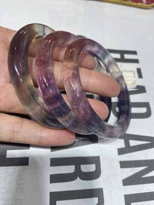 Fluorite Bangle, Size 55-58