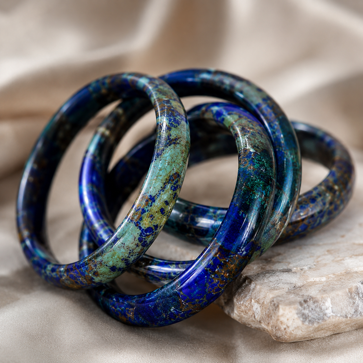 Phoenix lapis lazuli bangle size 53-62.