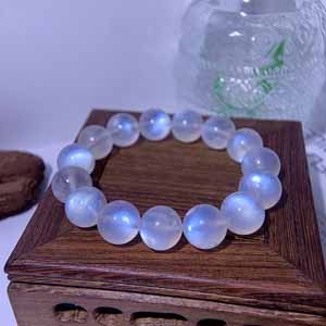 8A Blue Moonstone 14mm Bracelet