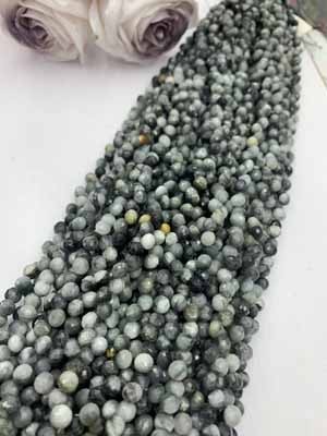 Hawk's Eye 5mm Teardrop Long Chain, 38cm