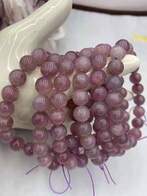 Purple Madagascar Rose Quartz 10mm Bracelet