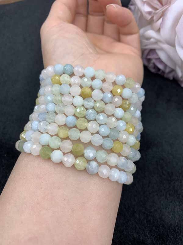 Colored Aquamarine 6mm