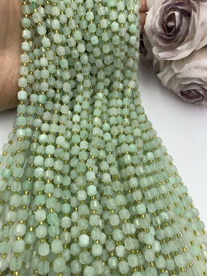 Green Crystal Lucky Ball 6mm 38cm Long Chain