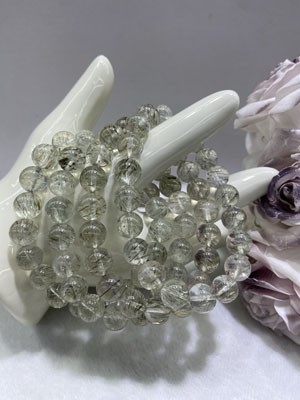 Green Rutilated Quartz 10mm Bracelet