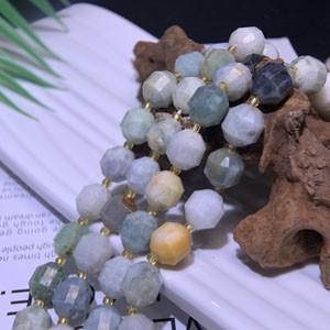 Burma Jade Lulu Tong (8-9-12mm) Semi-Finished Long Strand 39cm