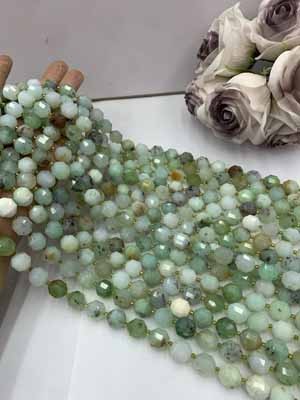 Australian Jade Lulutong Beads 12mm, 38cm Long Chain