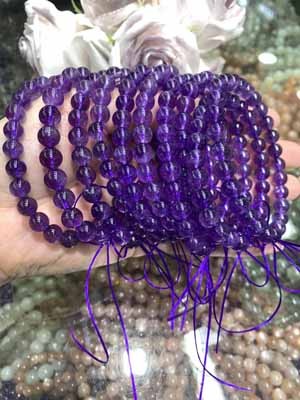 Amethyst Bracelet 6mm–14mm