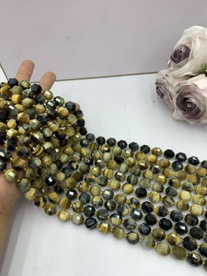 Dream Tiger Eye Lulu Tong 12mm, 38cm long strand