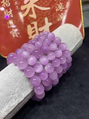 8A Kunzite Bracelet 6–12mm
