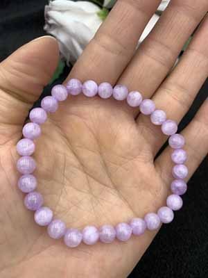 Purple Jade Color Bracelet 6mm