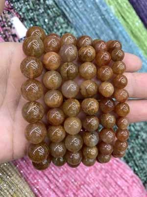 Copper Hair Crystal Bracelet (8-12mm)