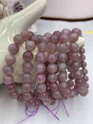 Purple Madagascar Rose Quartz 10mm Bracelet