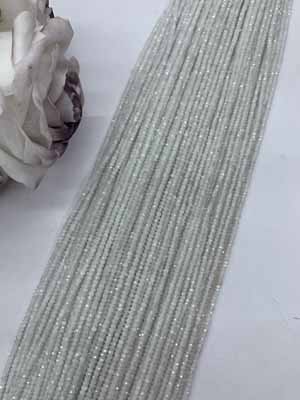 Moonstone Abacus Beads (1×2mm) Long Chain, 38cm