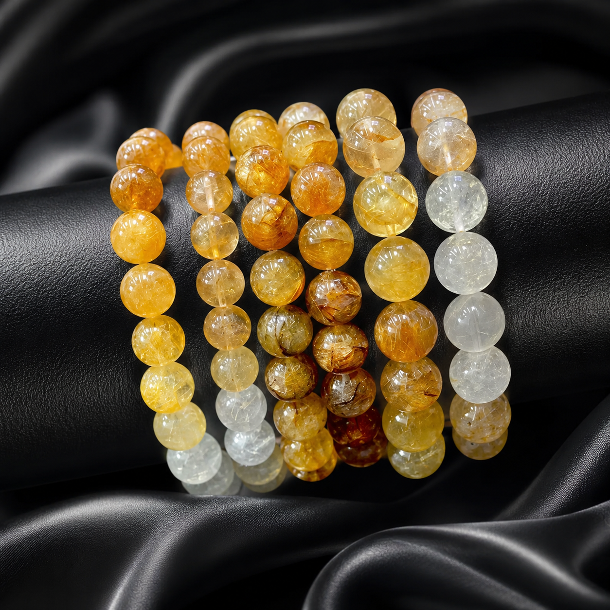 Goldfish Color Gradient Phantom Quartz Bracelet