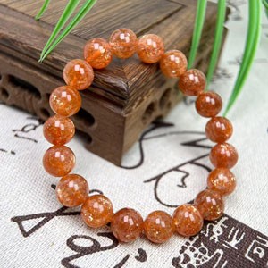 SSS Grade Sparkling Golden Sunstone Bracelet 5mm