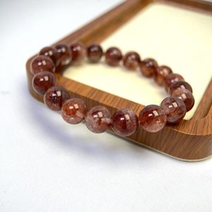 Full-flower Oxblood Red Phantom Quartz