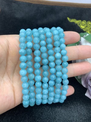 Aquamarine bracelet (6-8mm)