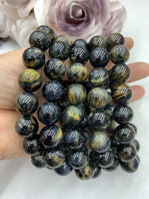 Blue Tiger Eye 12mm Bracelet