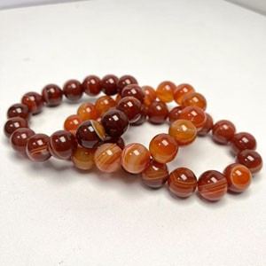 Flame Red Agate Bracelet