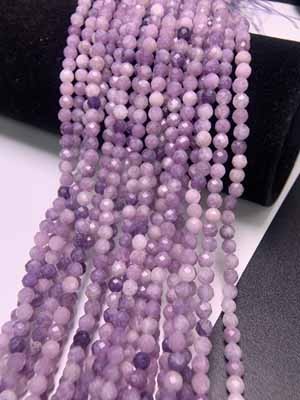 Purple Lilac Faceted Long Chain (4mm-4.8mm) Semi-Finished, 39cm