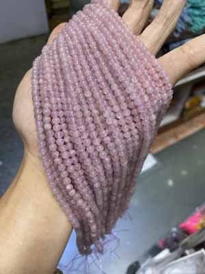 Starlight Purple Agate (Purple Ma Powder) Semi-finished Long Chain 38cm