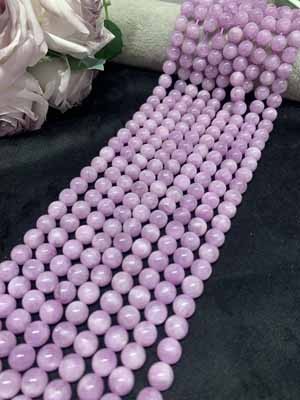 Kunzite 10mm Semi-Finished Long Chain, 38cm