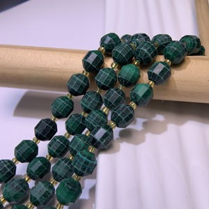 Malachite Lulutong Semi-finished Product (8mm) Long Chain 39cm