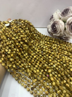 Golden Tiger Eye Lulutong 8mm, Long Chain 38cm