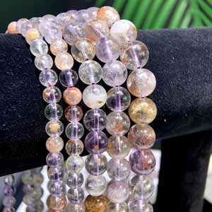 Purple Ghost Semi-Finished (5-6-8-9-10mm), Long Chain 39cm