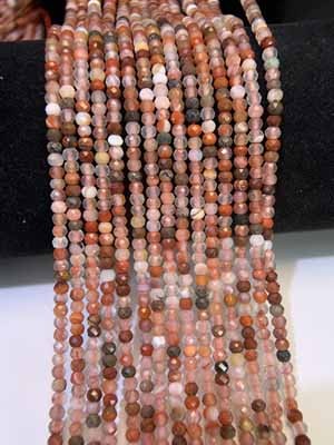 Yanyuan Agate Abacus Beads (3×2mm) Semi-finished Long Chain 39cm