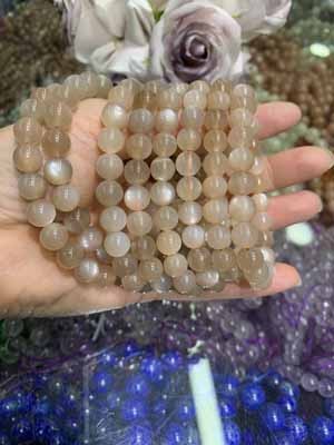 Orange moonstone 8mm.
