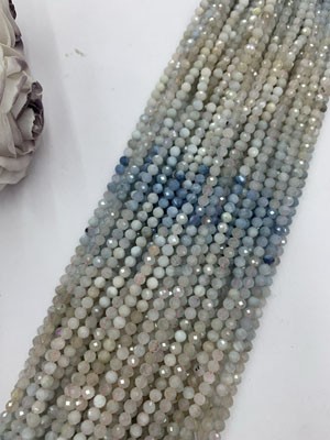 Morganite Gradient 5mm Faceted Long Strand 38cm