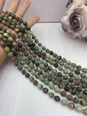 Turquoise Lulutong 8mm 38cm Long Chain