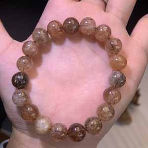 High-Intensity Black Gold Super Seven (10mm) Single Loop Bracelet