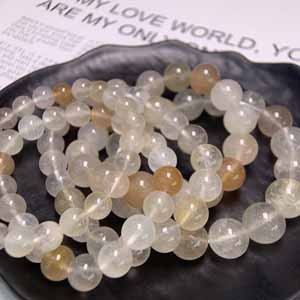 Colored rabbit hair clustered bracelet (8-9-10-11-12mm) single wrap.